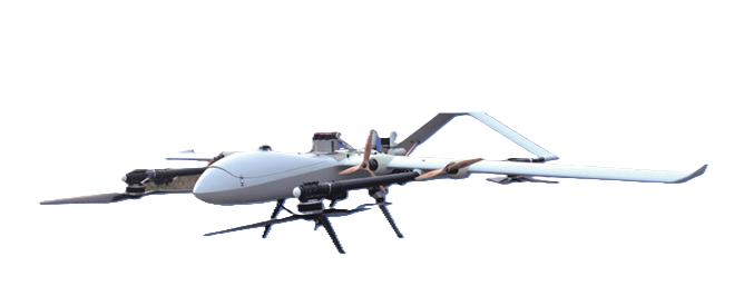 Ракетно-дизельный гибридный вертикальный взлет и посадка（VTOL）дрон с комбинированными крыльями。
